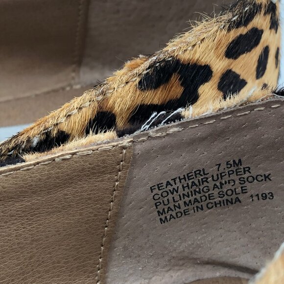 Steve Madden Tan/Black Animal Print Flats & Loafers | Pointed Toe - Picture 6 of 7